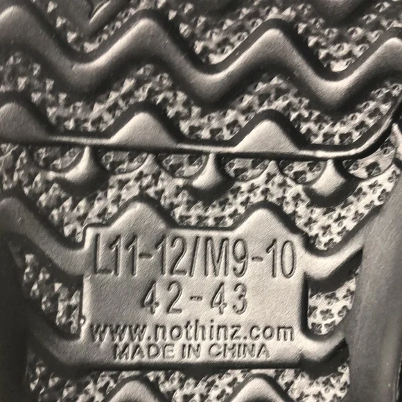 nothinZ Black Comfort Sandals UNISEX - Picture 6 of 7